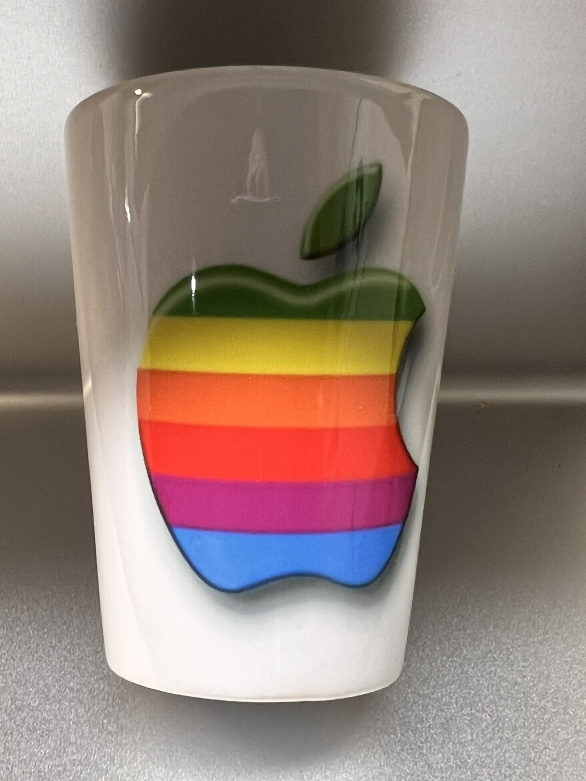Old Vintage Apple LOGO Computer Shot Glass