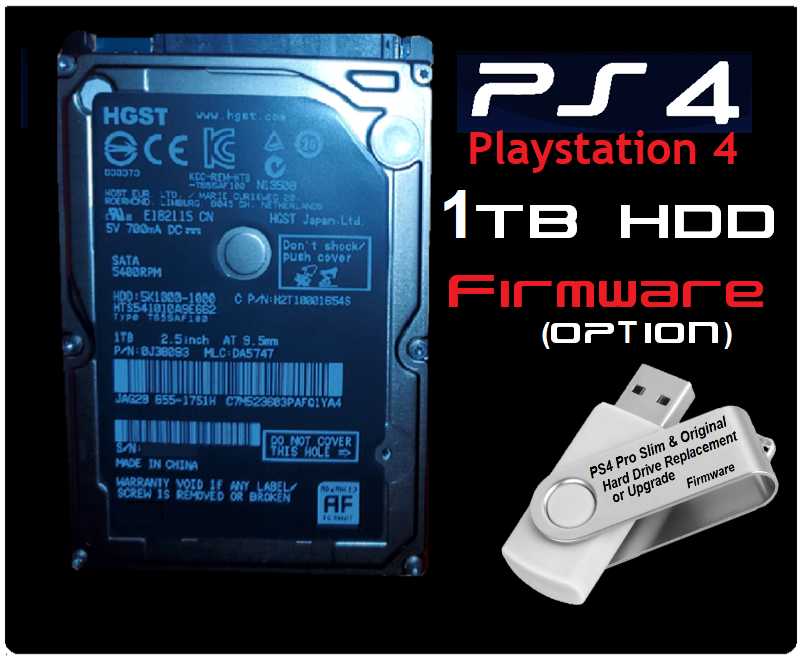 Playstation 4 PS4 PRO Slim Original 1TB Internal Hard Drive Disk Drive OS Option