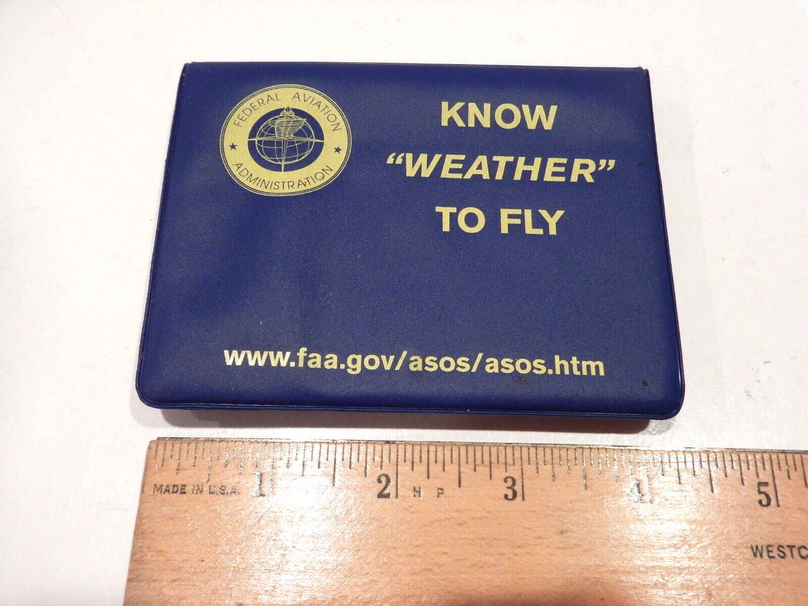 FAA Know " Weather " To Fly Notepad with Case Folder Small