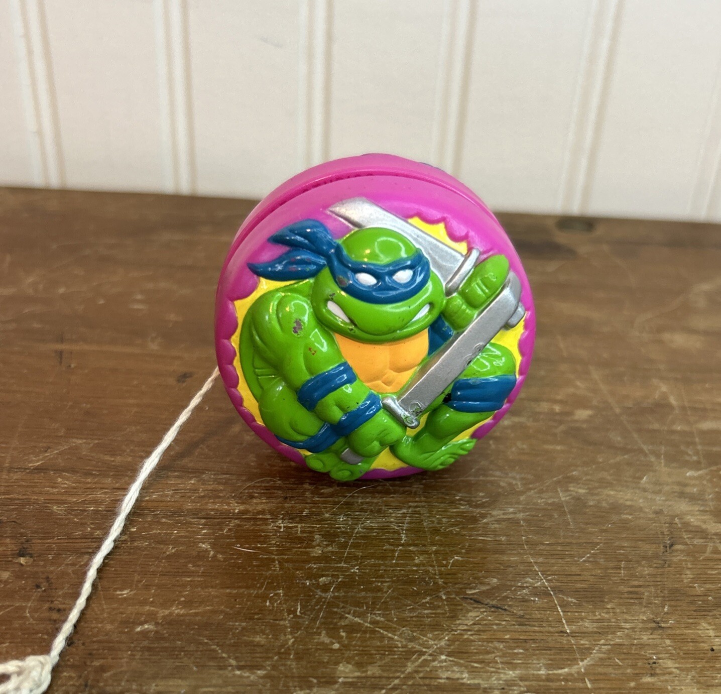 Vintage 1989 Teenage Mutant Ninja Turtles TMNT Yos Spectra Star Yo-Yo Leonardo