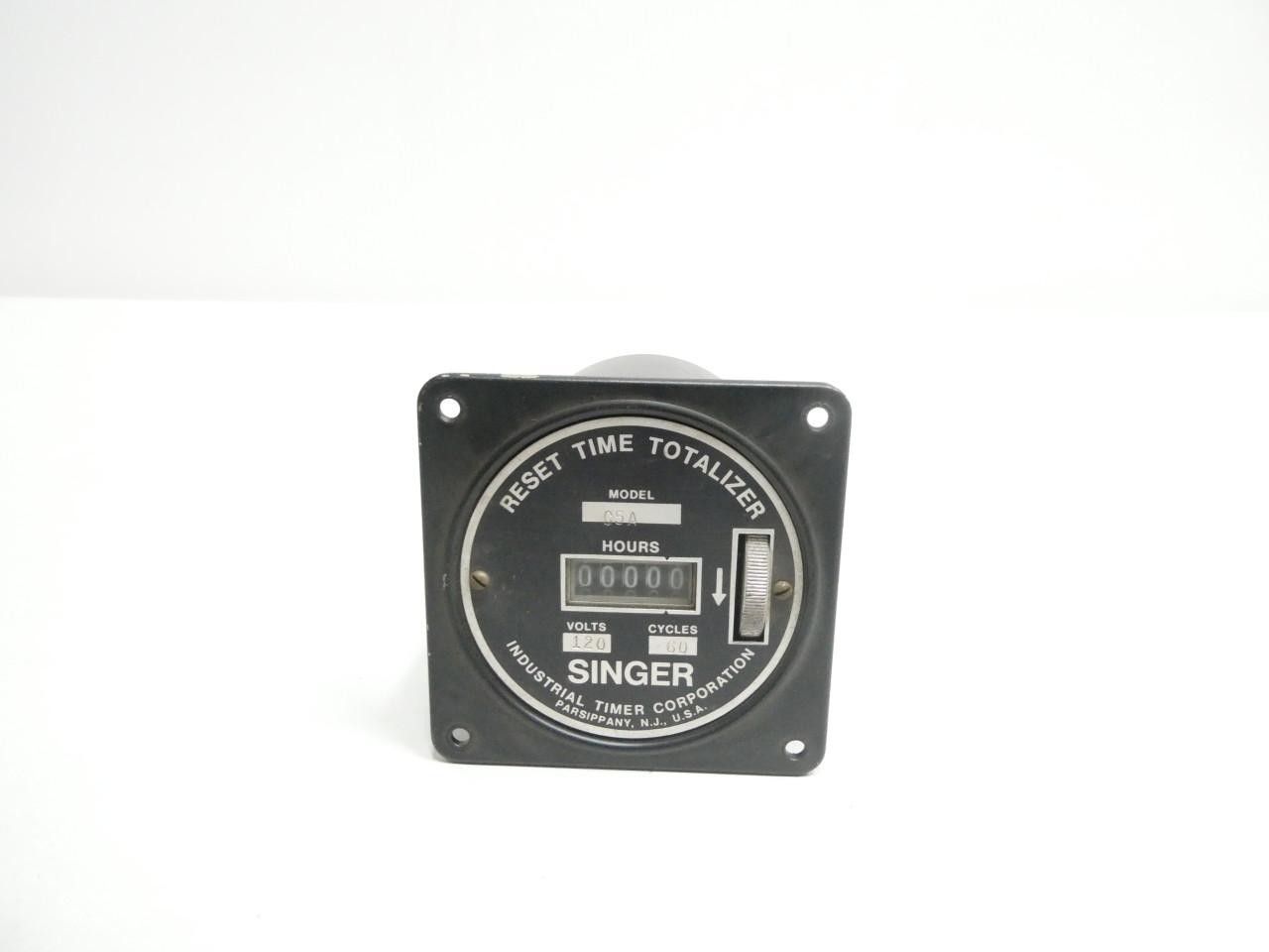 Singer C5A Reset Time Totalizer 120v-ac