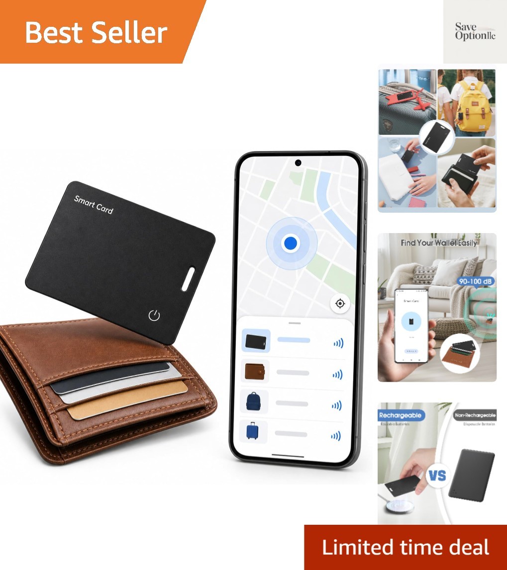 Zoilytech Wallet Tracker Card for Android,Rechargeable Tag Wallet Finder, Thi...