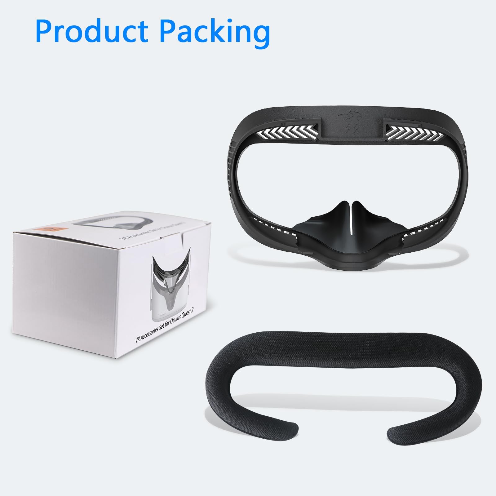 Compatible with Oculus Quest 2 Face Bracket Replacement,VR Breathable Foam Fa...