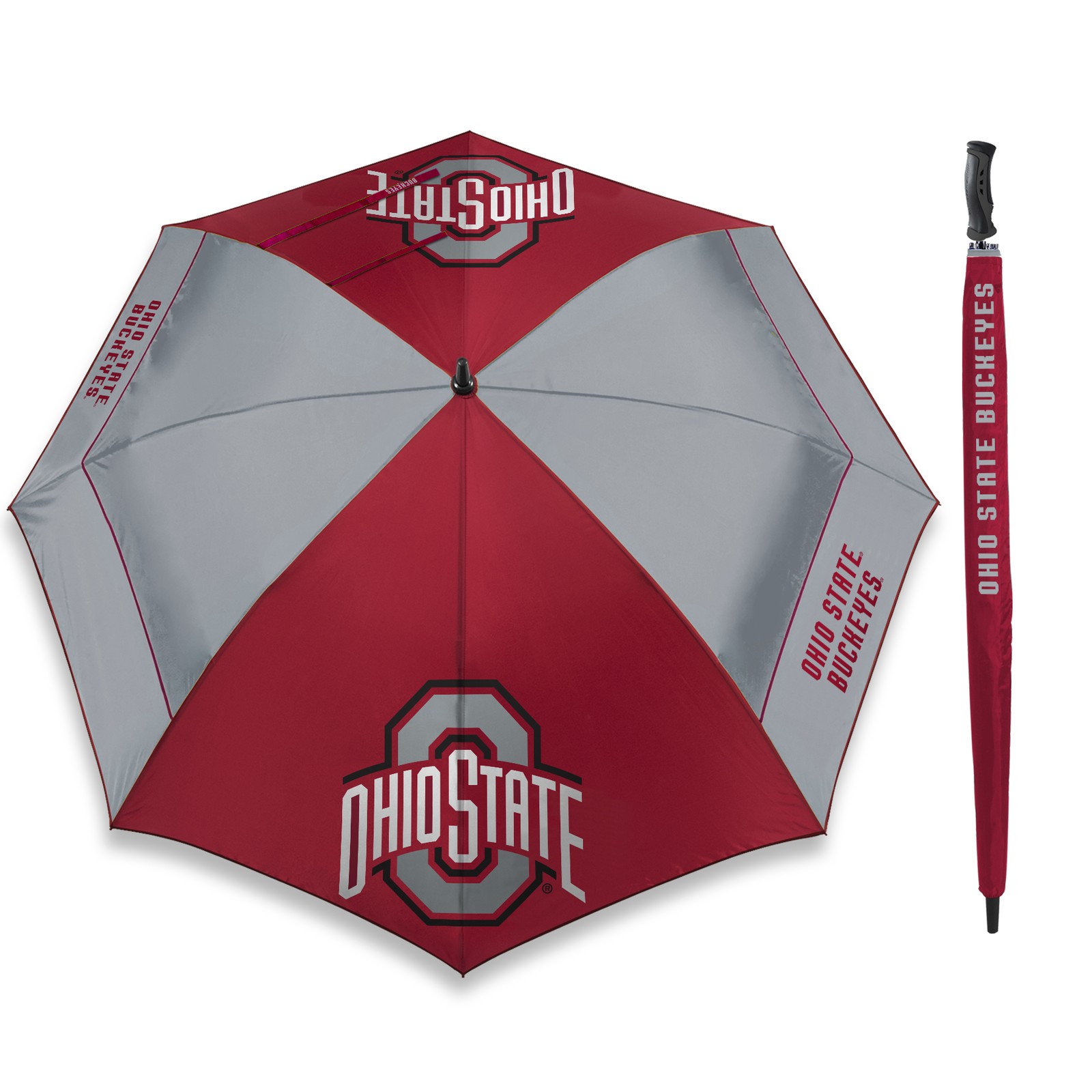Team Effort Golf NCAA 62" Windsheer Lite Ohio State Buckeyes Umbrella New
