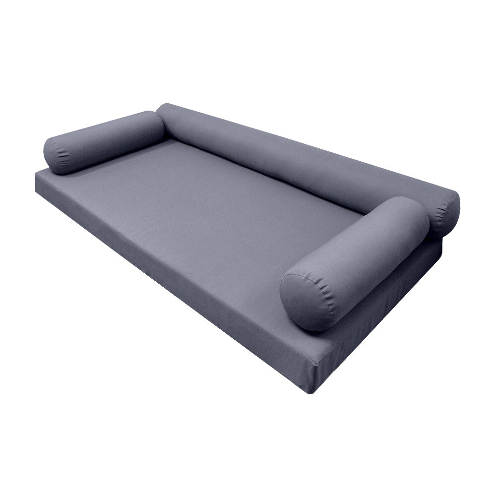 |SLIPCOVER ONLY|S6 Daybed Mattress Bolster Pillow Covers Knife Edge Queen AD001