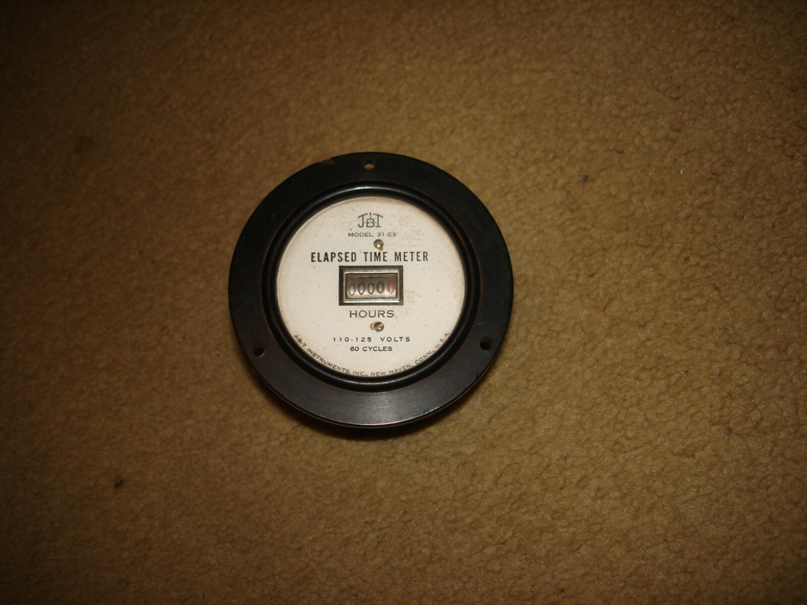 Vintage JBT Instruments Elapsed Time Meter 31-EX