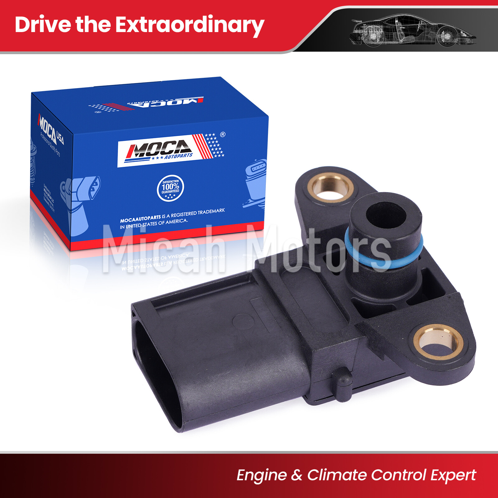 Manifold Pressure MAP Sensor Fit BMW 128i 328i 528i 550i 650i X3 X5 Z4 Phantom