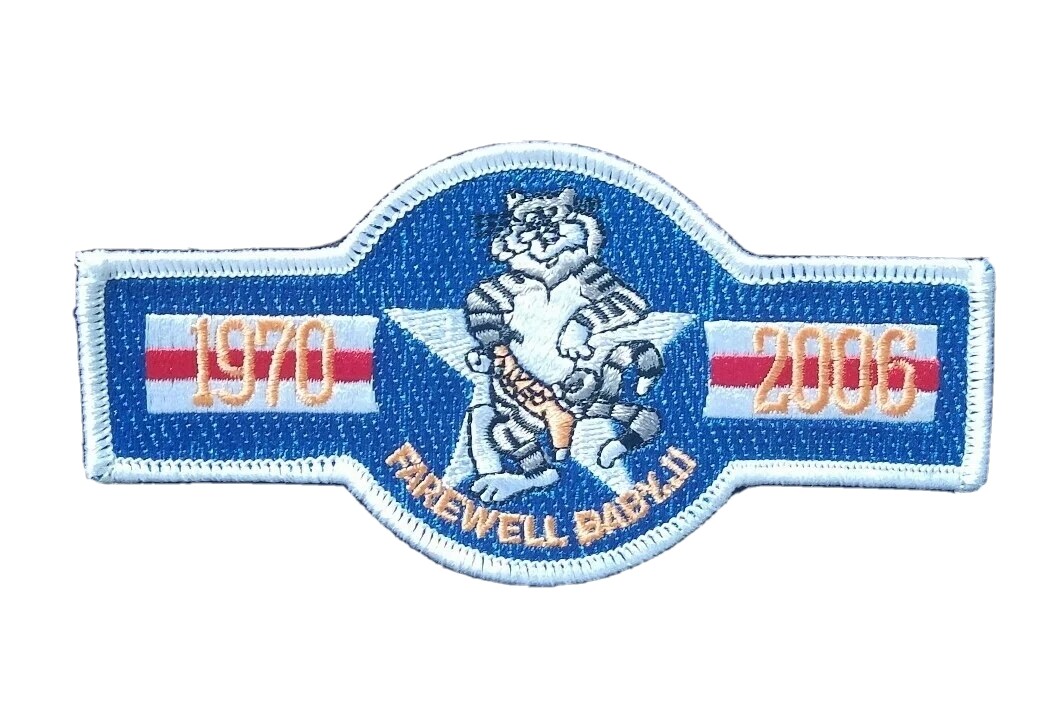 U.S.  NAVY F 14 TOMCAT FAREWELL BABY 1970 - 2006 USN MILITARY Patch