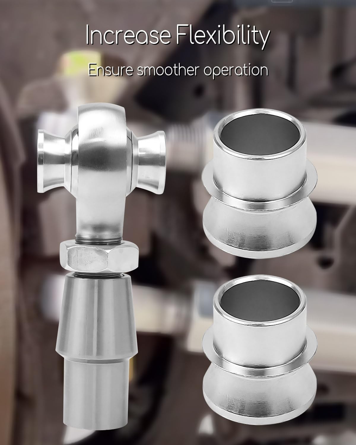 3/4" to 5/8" High Misalignment Spacers, Rod End 4 Pcs