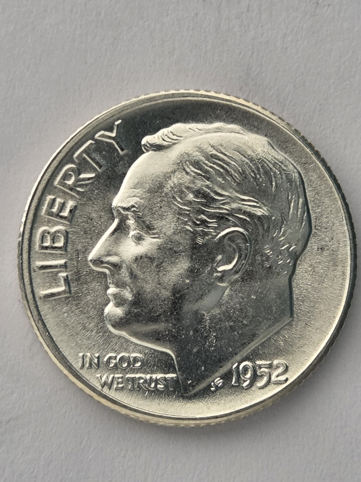 1952-P United States, Uncirculated Roosevelt Dime
