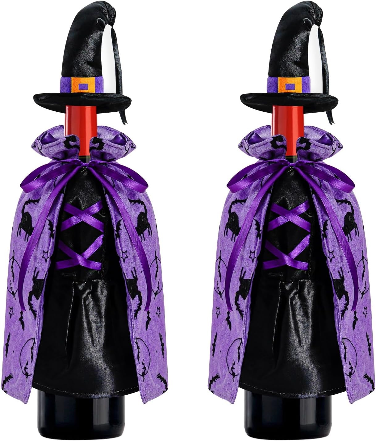 LOMIMOS Witch Halloween Wine Bottle Cover,Non-Fabric Ideal Gift for Hostess...