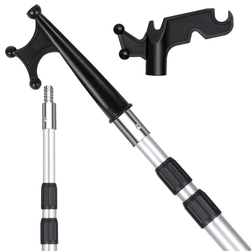Lineslife Boat Hooks For Docking4-8Ft Telescoping Pole Utility Hook Christmas