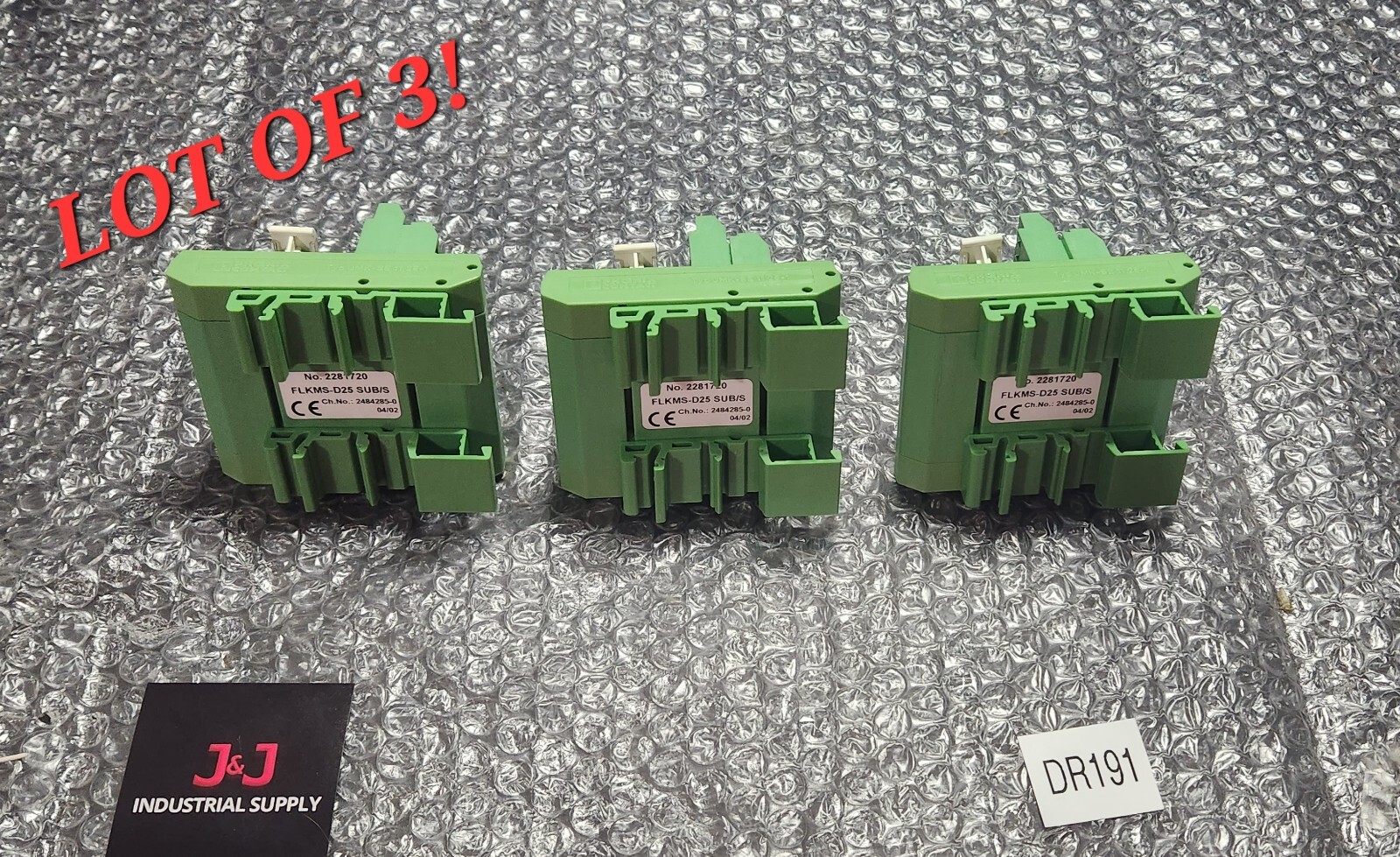 *LOT OF 3* Phoenix Contact FLKMS-D25 SUB/S Interface Module ⚡️🇺🇸 SHIP+WARRANTY