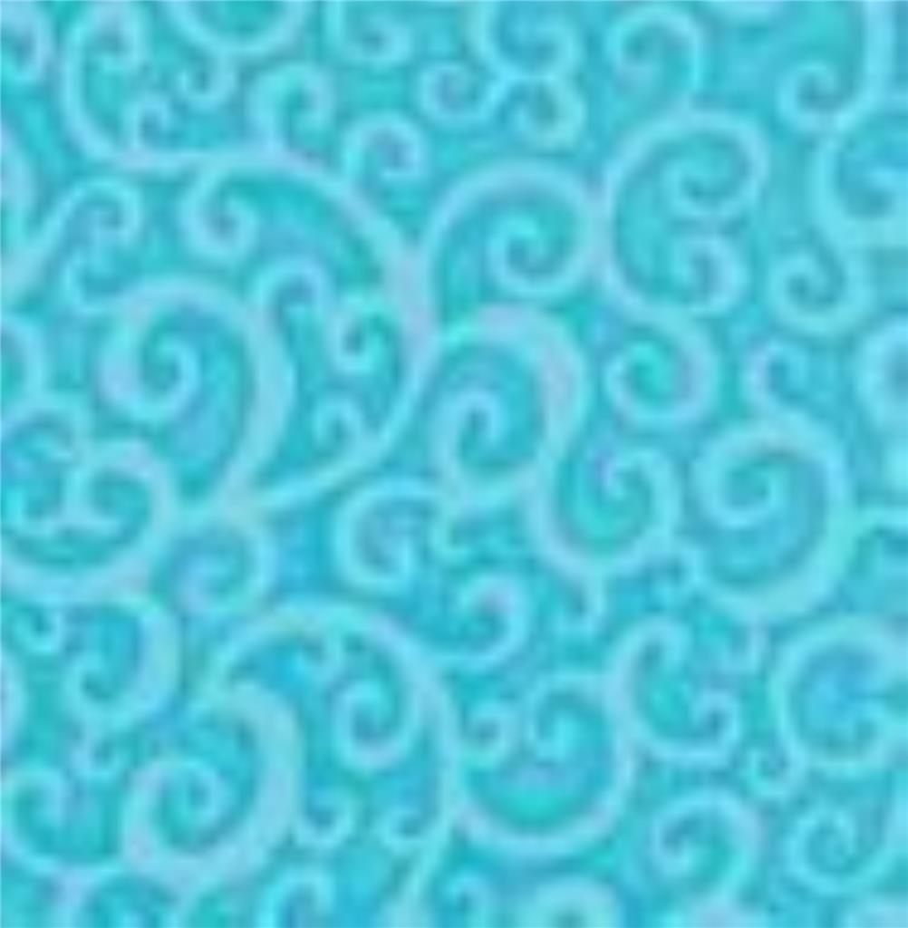 Moda Fabric ~Penguin Pals Snow Swirls~1/2 yard~  Aqua  11223 11~100% Cotton