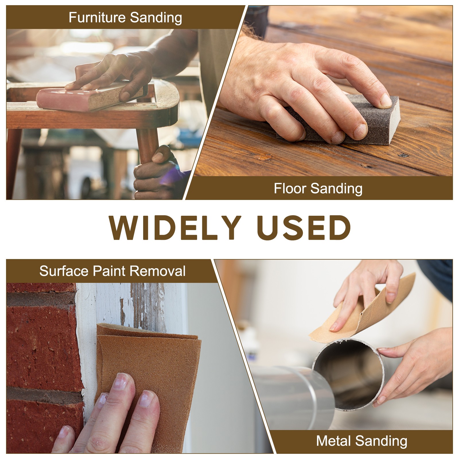 25 Pack 9" x 11" Sandpaper, 320 Grit Sand Paper for Wood Furniture