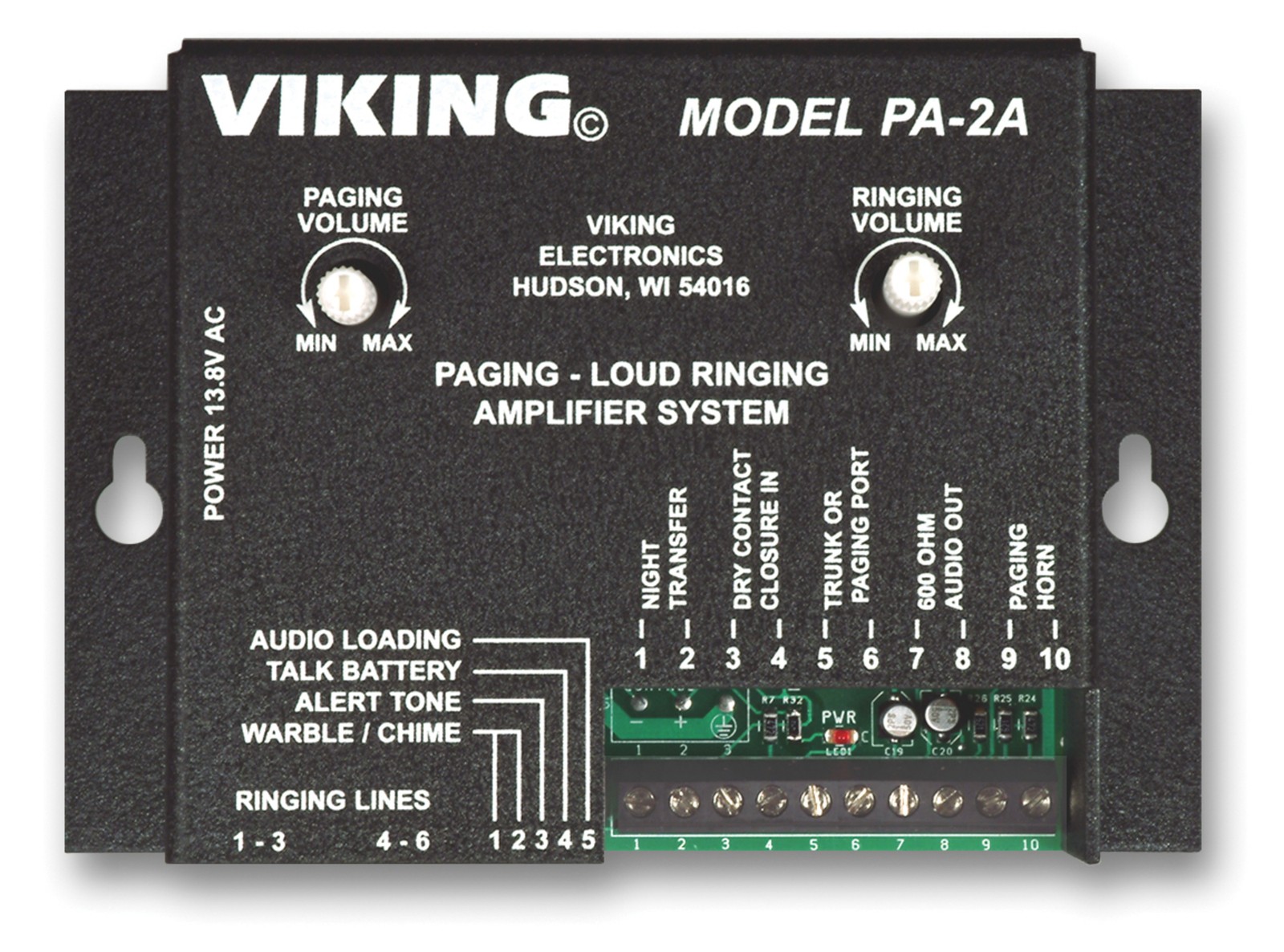 Viking Electronics - PA2A - Viking Electronics Paging Amplifier Loud Ringer