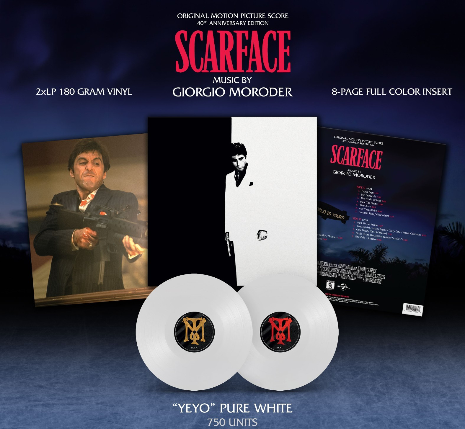 SCARFACE YEYO WHITE 2XLP - SOLD OUT