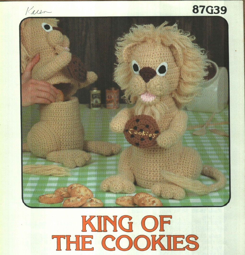 KING OF THE COOKIES LION ANNIE'S DIGEST SIZE CROCHET PATTERN LEAFLET