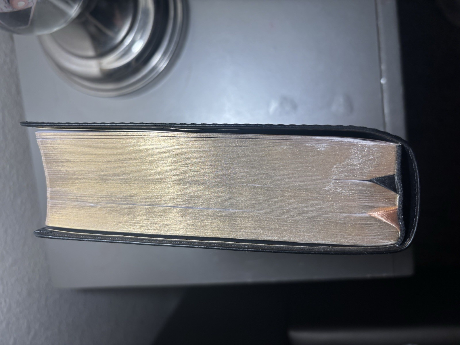 Holy Bible Black Leather Bound Cross Reference Edition Book Religious Scripture
