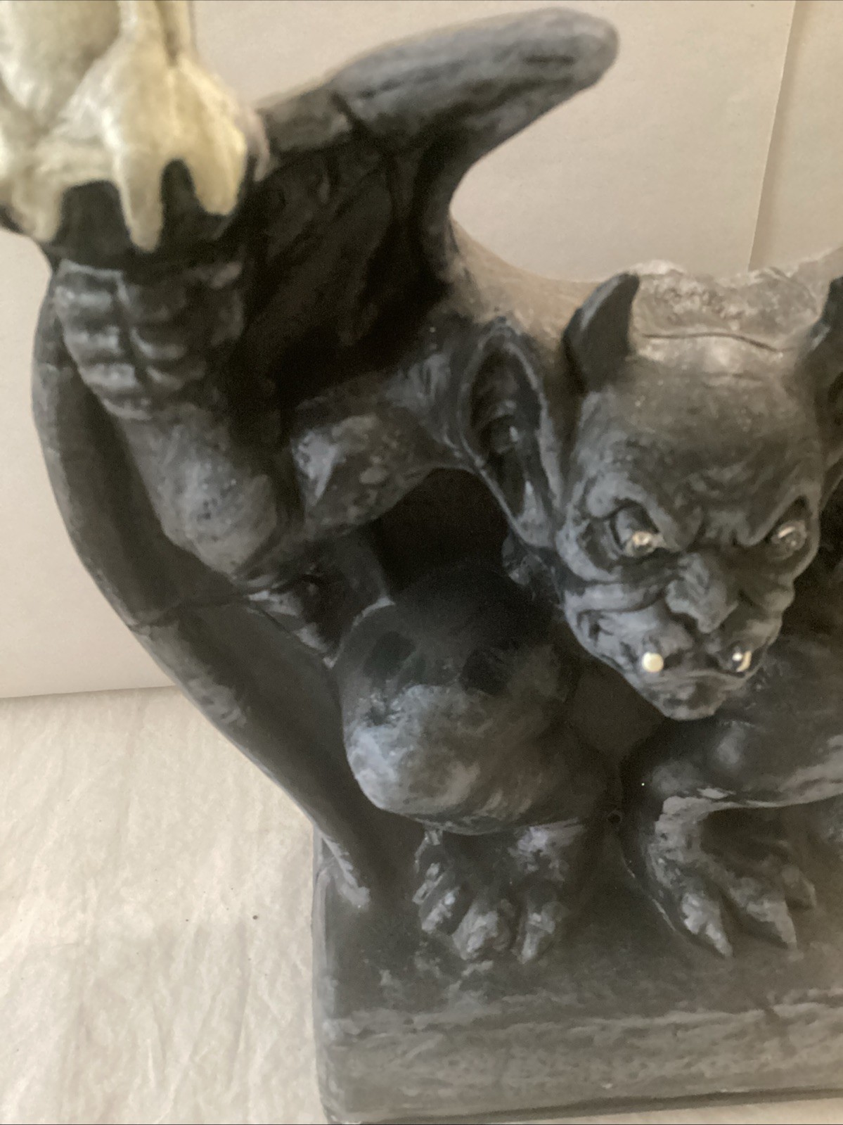 Motion-Activated Haunted Mansion Gargoyle With Light-up Candles