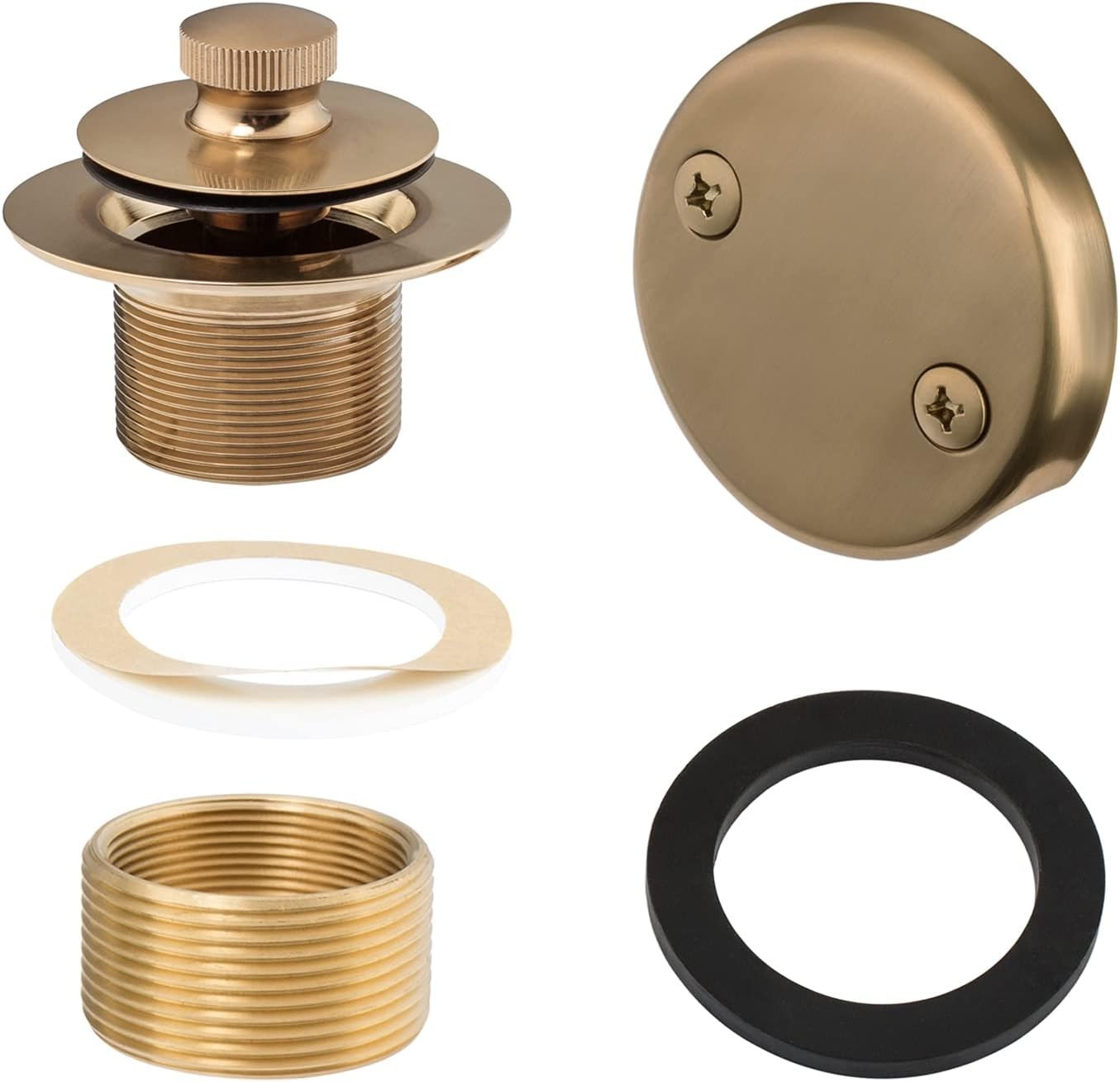 Champagne Bronze Lift & Turn Tub Trim 3 x 0.5 x 3 inches,