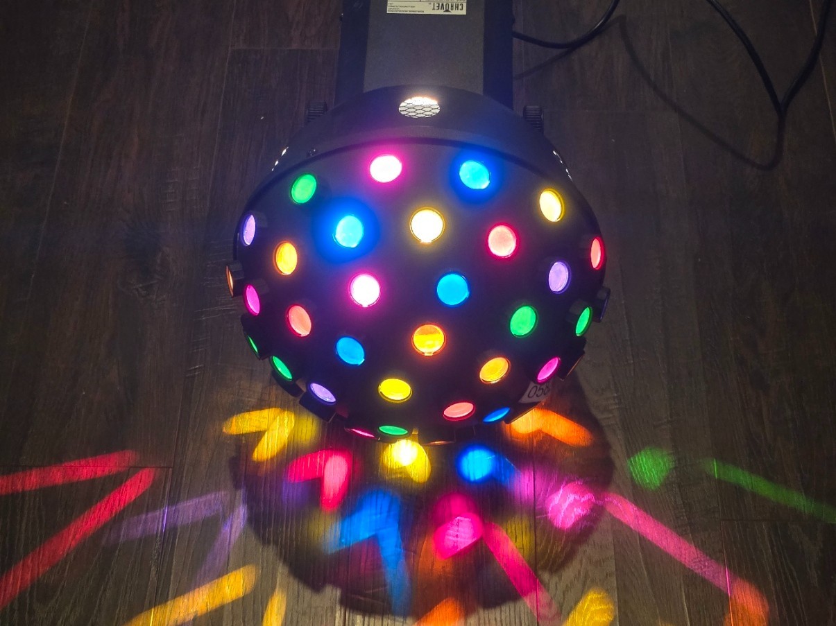 Chauvet DJ Lighting CH-300 Sound Activated 48 Lens Line Dancer Disco Ball Party