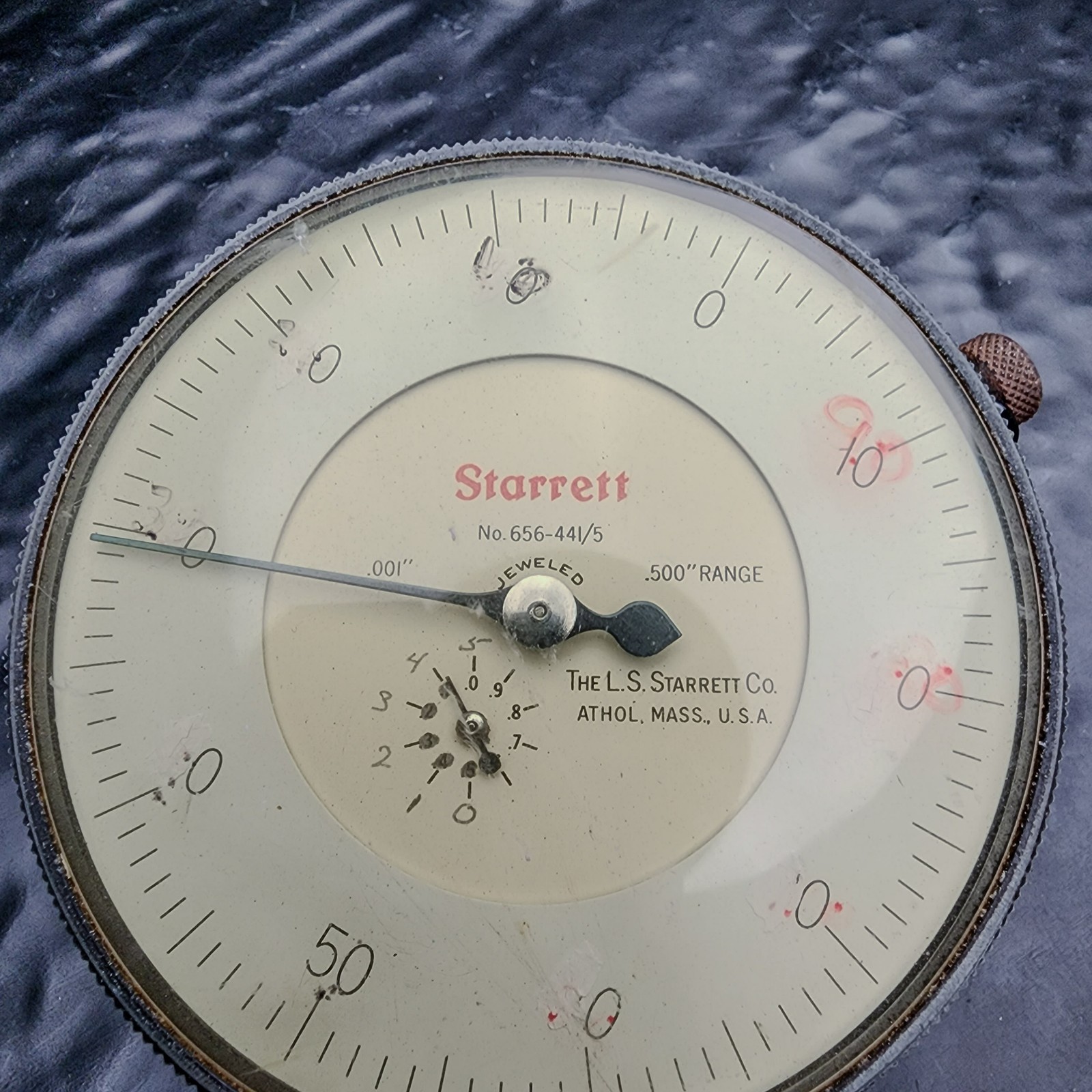Starrett 656-441/5 .001 .500 Range Dial Indicator with Fixture Tool 🛠️📏