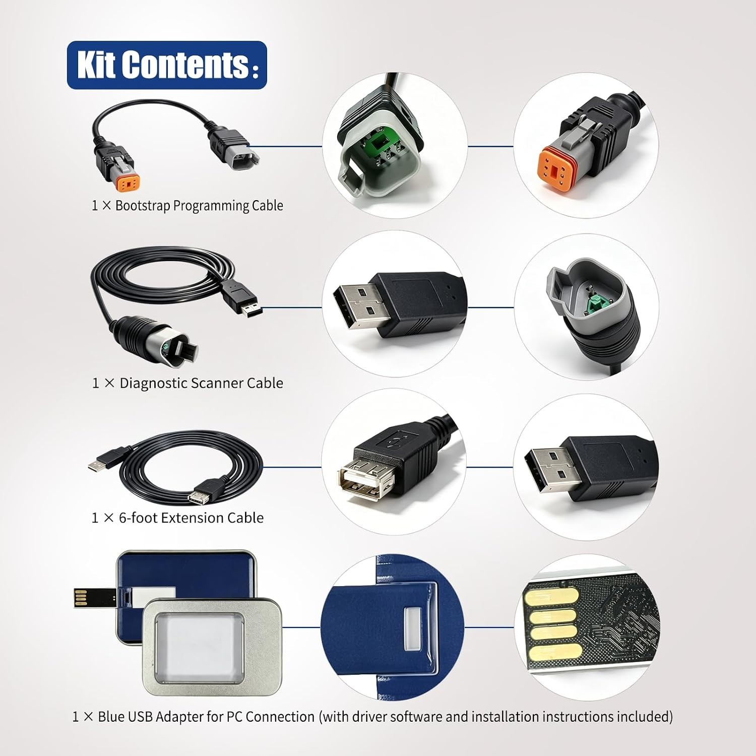 Marine Engine Diagnostic Cable Tool Kit