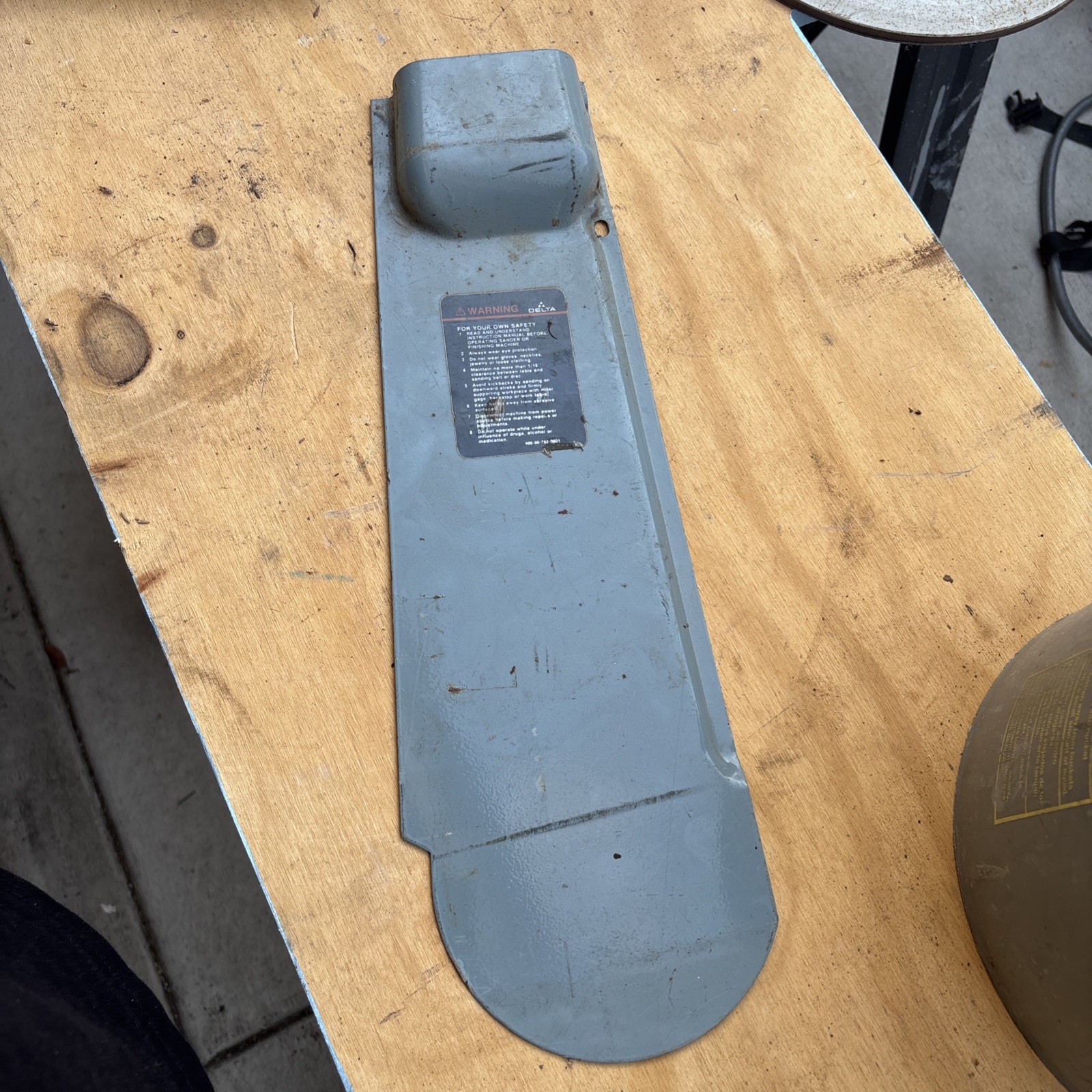 Delta Rockwell 6” x 48”  BELT SANDER SIDE GUARD