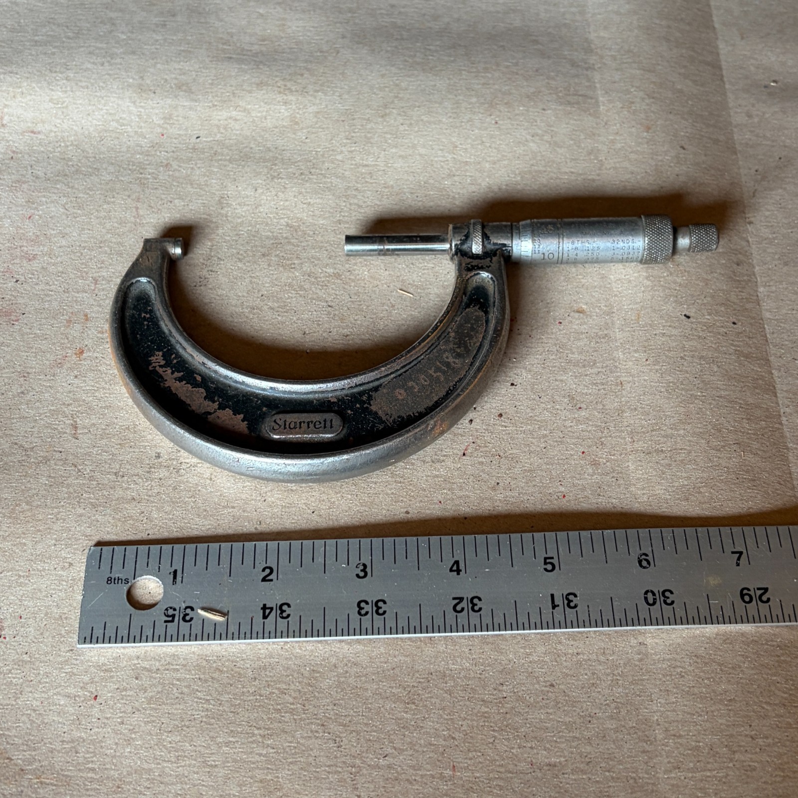 STARRETT #436 2-3" .001" OUTSIDE MICROMETER USA