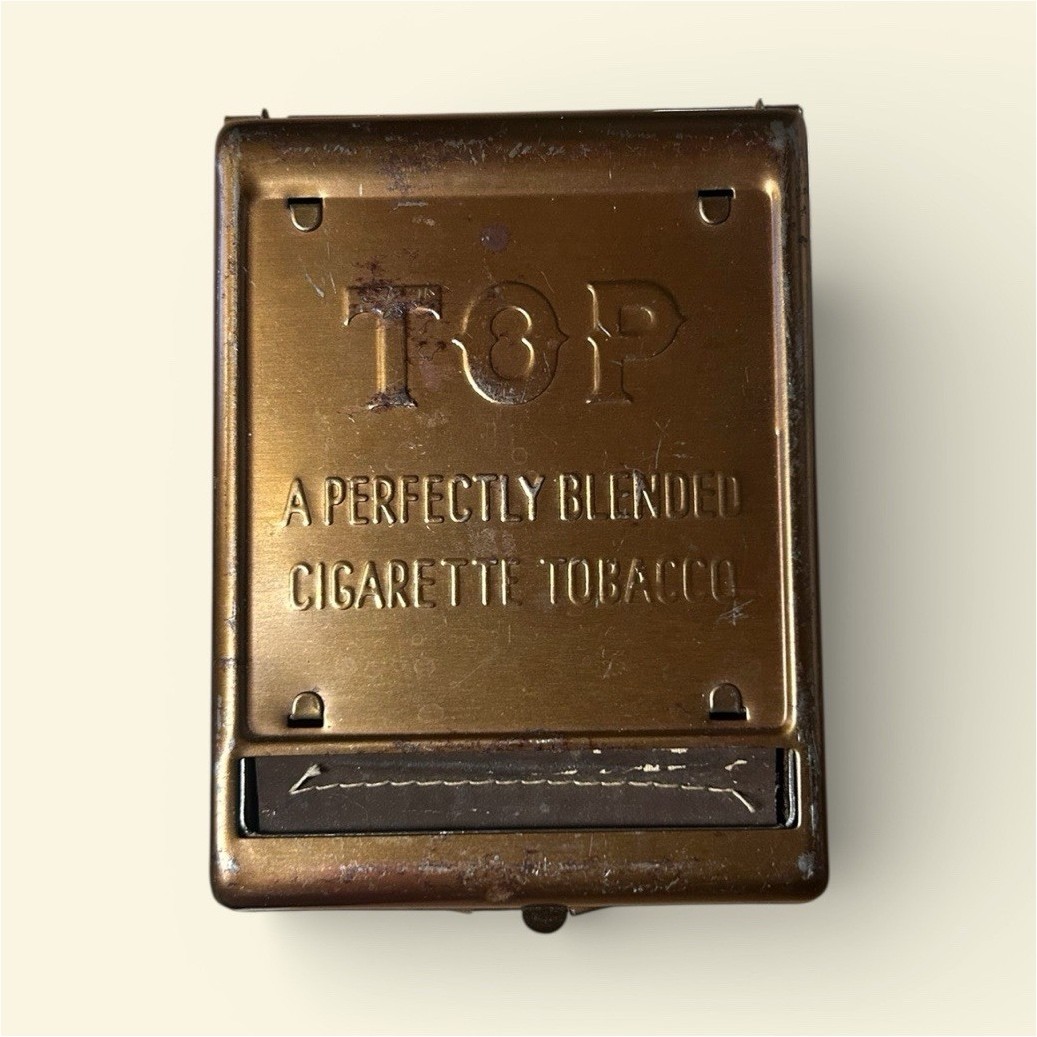 TOP Perfectly Blended Cigarette Tobacco Metal Roller Case for Rolling Cigarettes