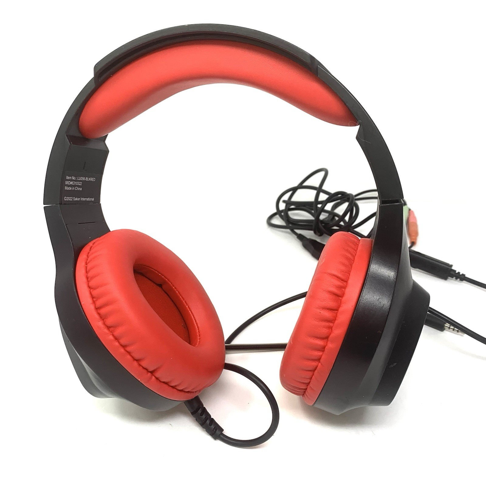 LVLUP Mod LU056 BlkRed Gaming Headset With Mic Pre Owned