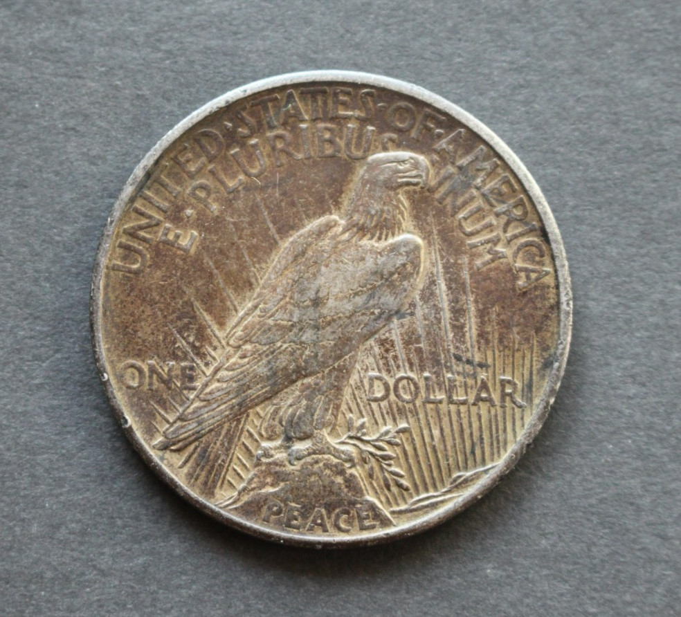 1921 Peace High Relief Silver Dollar
