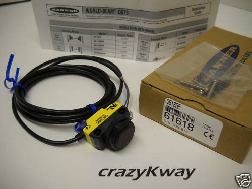 BANNER  QS186E PHOTOELECTRIC SENSOR 61618 NIB!!!
