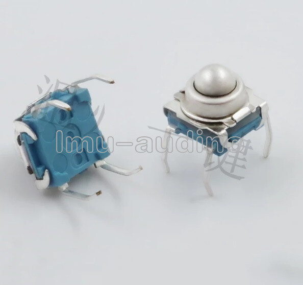 10 PCS TS-F007 7*7 Metal Steel Ball Reset Switch DIP Type 4 Pin Tactile Switch