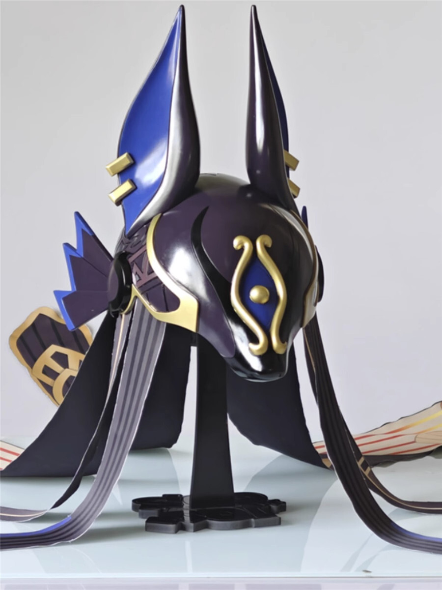 Genshin Impact Cyno Helmet Game Cosplay Props Fiberglass Hat General Mahamatra