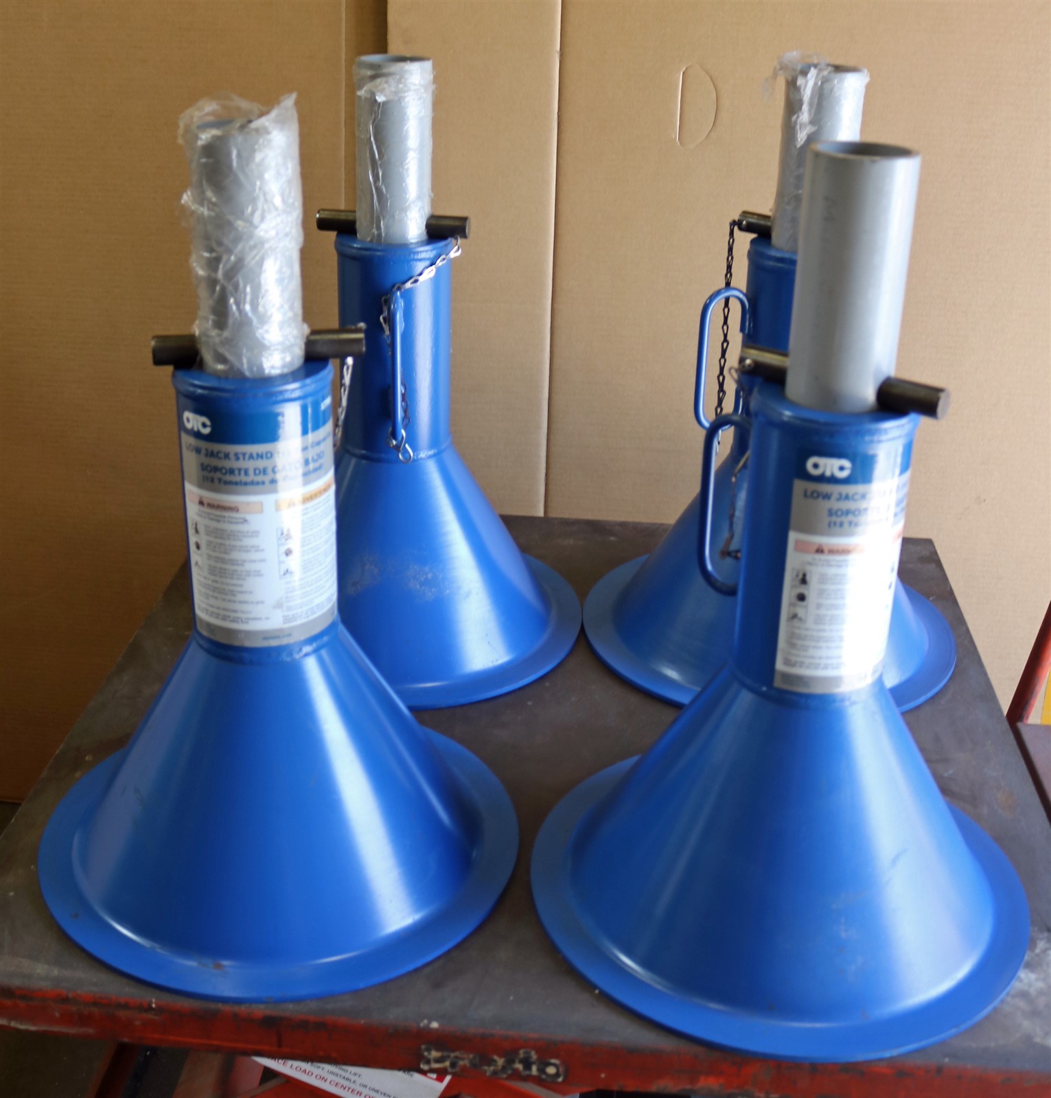 NEW OTC 1778B 12-Ton Capacity Low Profile Jack Stand 19 to 29-1/2" Range -E3056