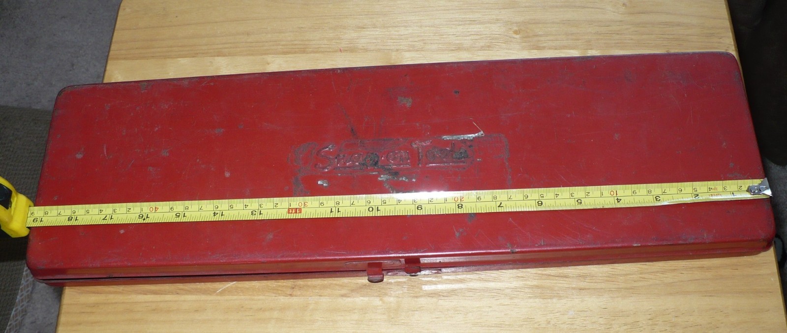 Vintage Snap-on KRA-282 Metal Tool Storage Box 1980 date Kenosha Toolbox 19"
