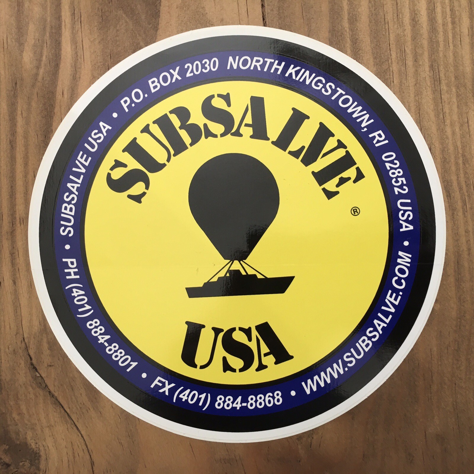 DURABLE VINYL SUBSALIVE USA Scuba Diving Sticker North Kingston Rhode Island