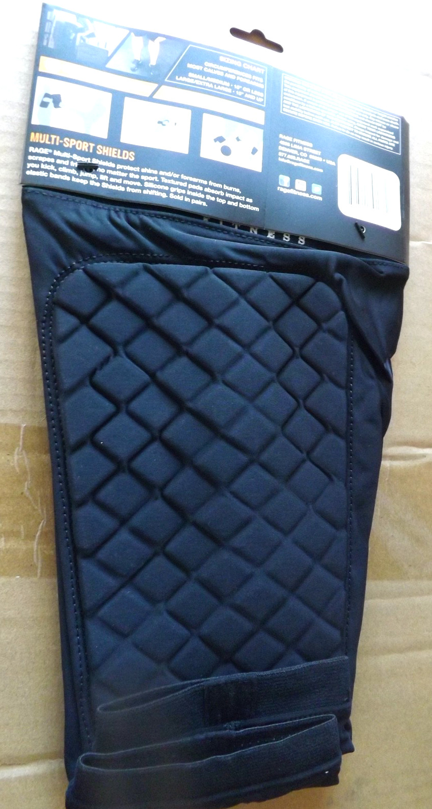 New RAGE Fitness Multi-Sport Shields Protect Shins or Forearms Size L/XL NIB