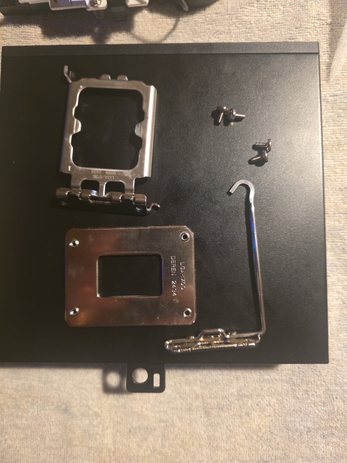 Intel LGA1700 CPU Socket Retention Bracket Lever Plate Kit – Motherboard Clamp A