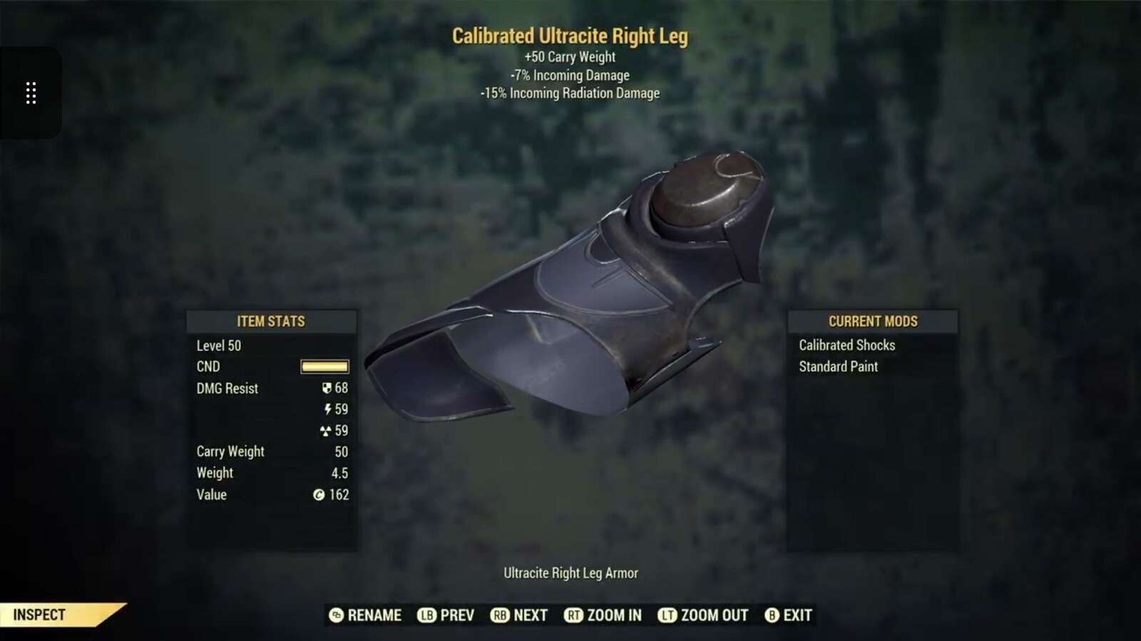 (Xbox) Ultracite Power Armor with Jet Pack - Full Set Fully Modded