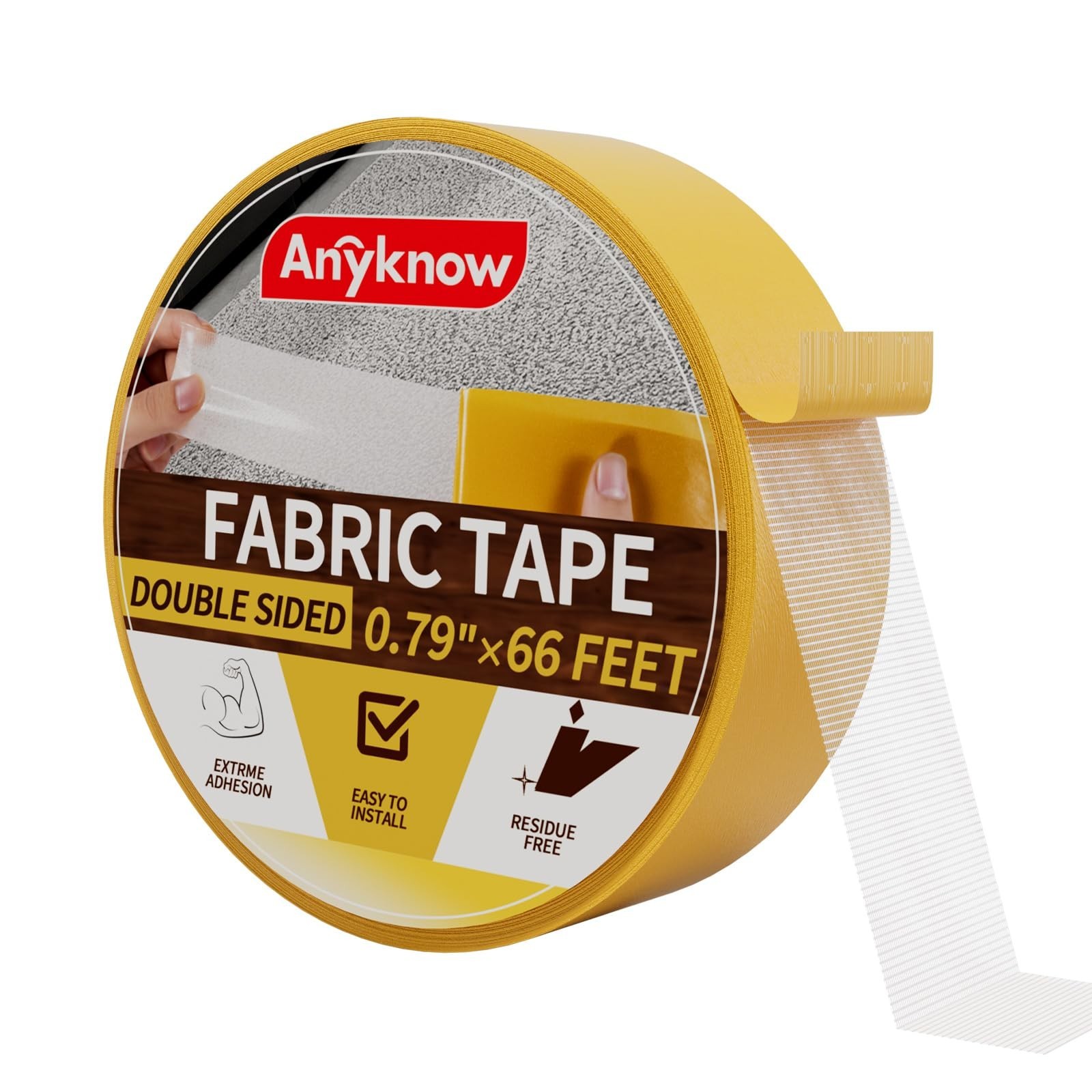 Double Sided Woodworking Tape for Templates & CNC – Residue Free Mesh Tape