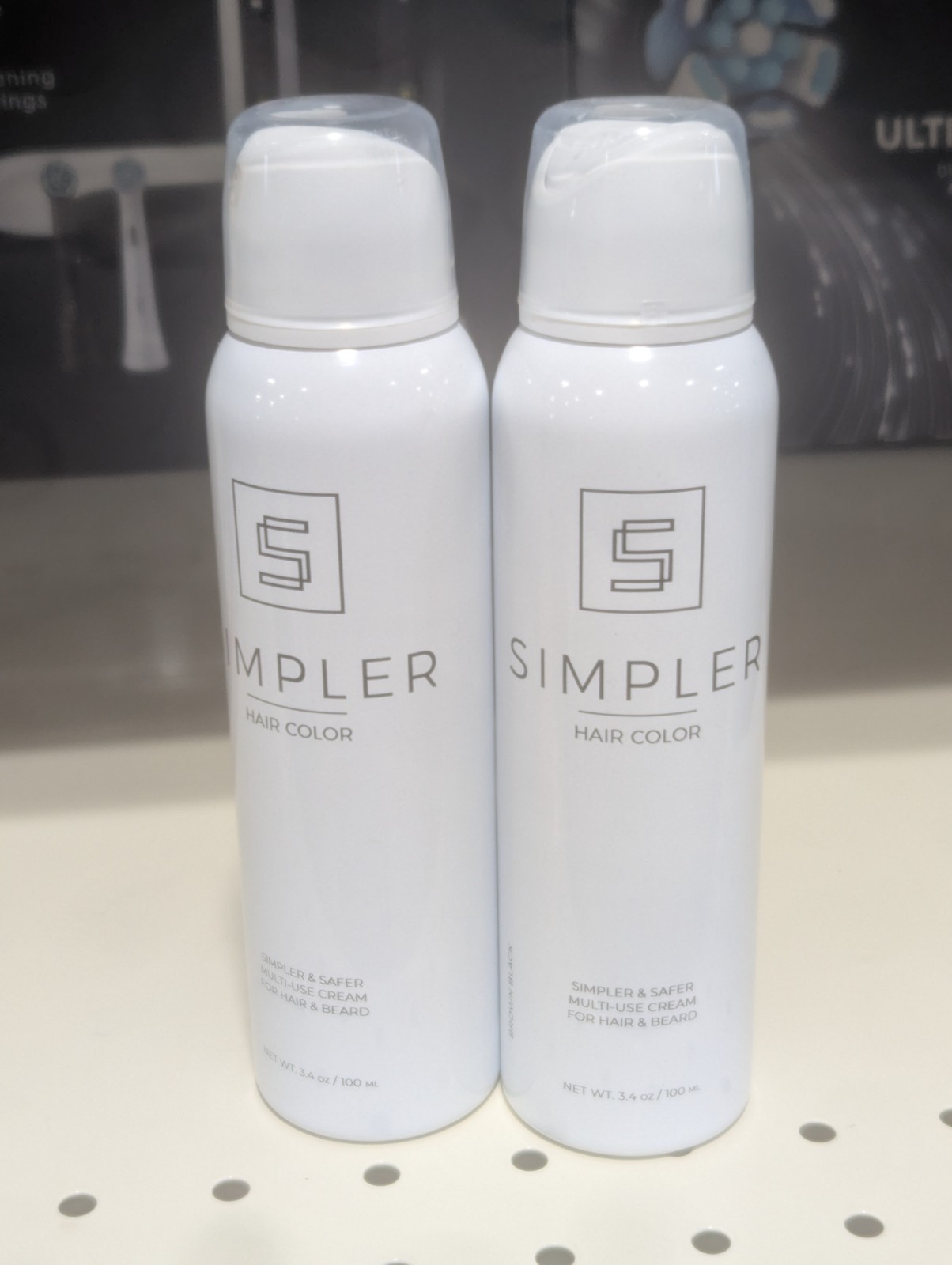 2 Bottles SIMPLER BRAND  Unisex “Brown Black”  Color Only (not Kit) Brand NEW