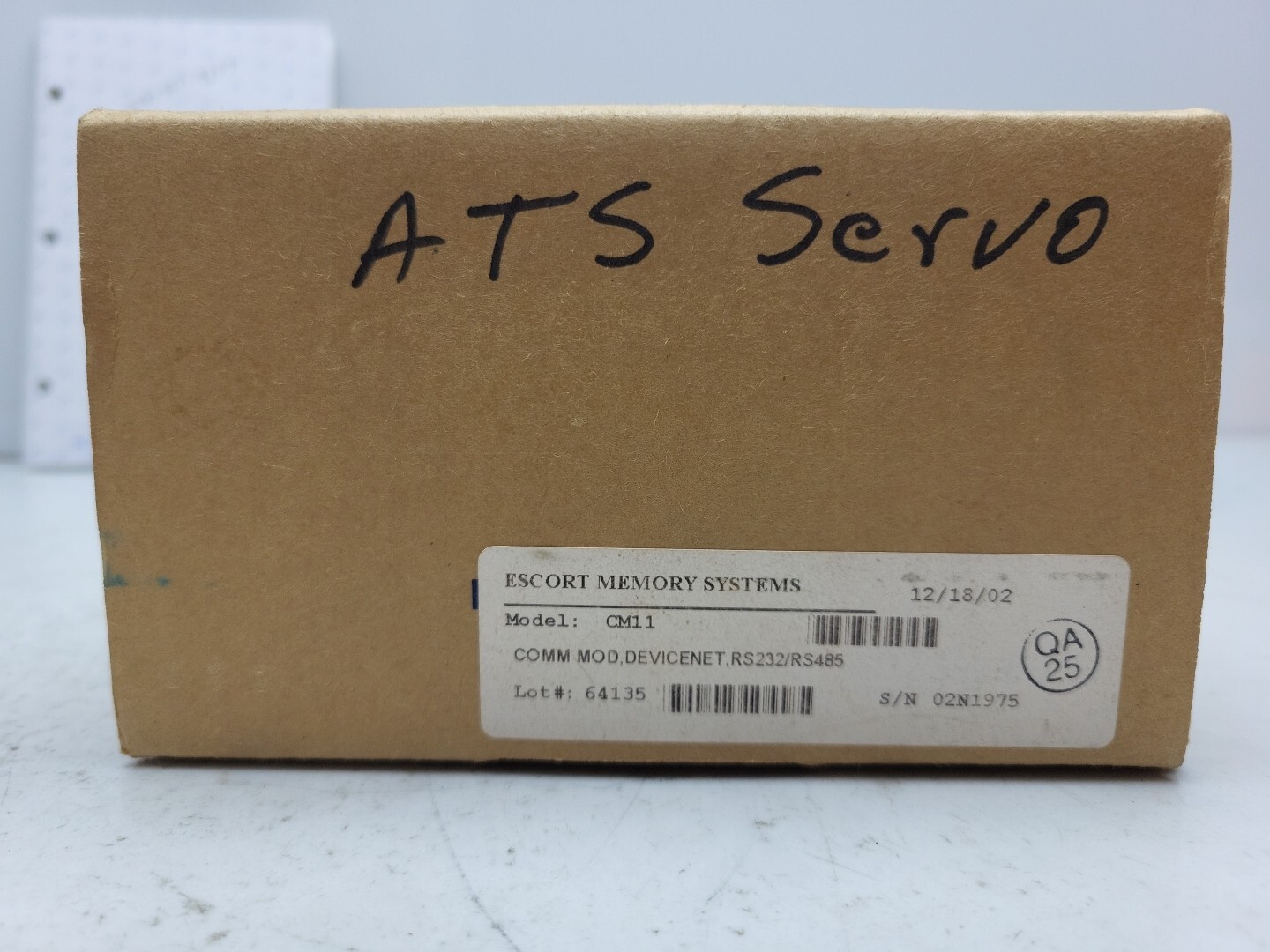 Escort Memory Systems CM11 DeviceNet Interface Module