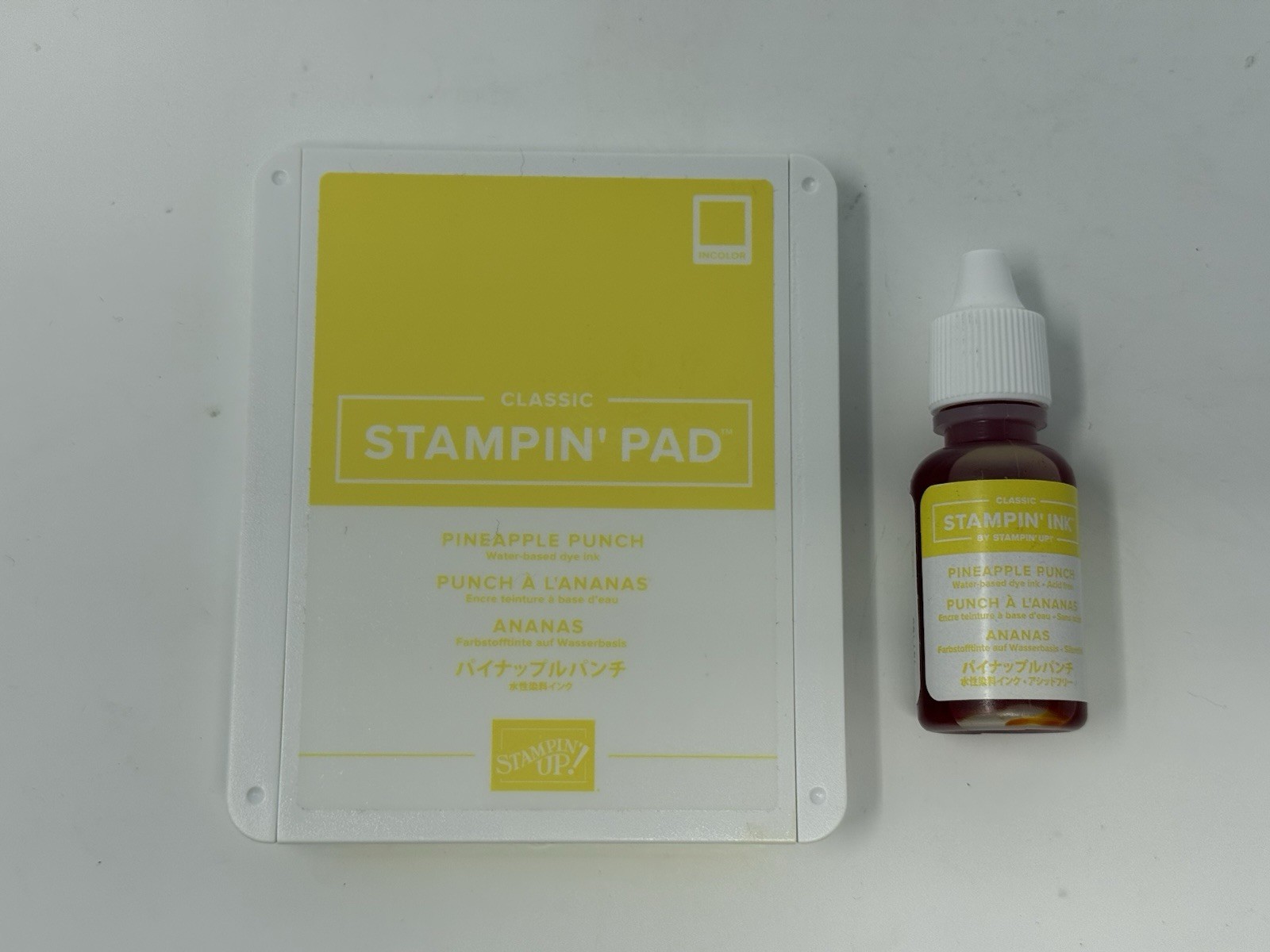 Stampin Up Classic Stampin Pad Pineapple Punch Ink Pad Refill