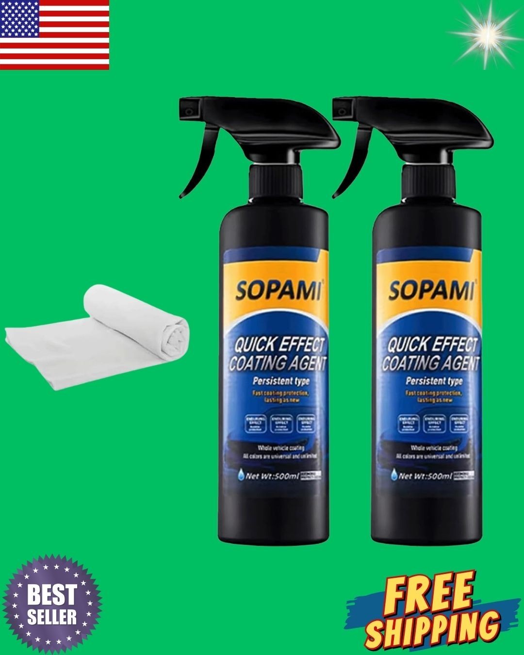 Sopami Ceramic Paint Sealant, Ceramic Coating Maximum Gloss & Shine Ceramic  Wax