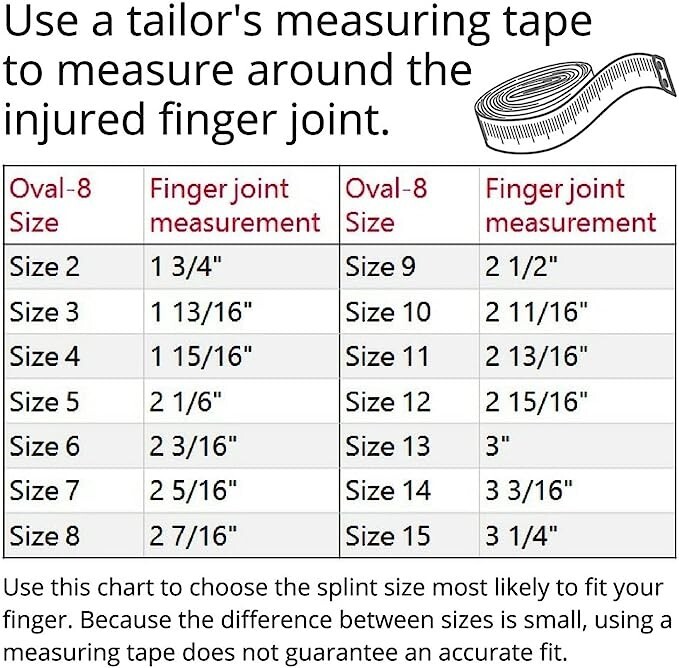3-Point Products Oval-8 Finger Splint - Size 4