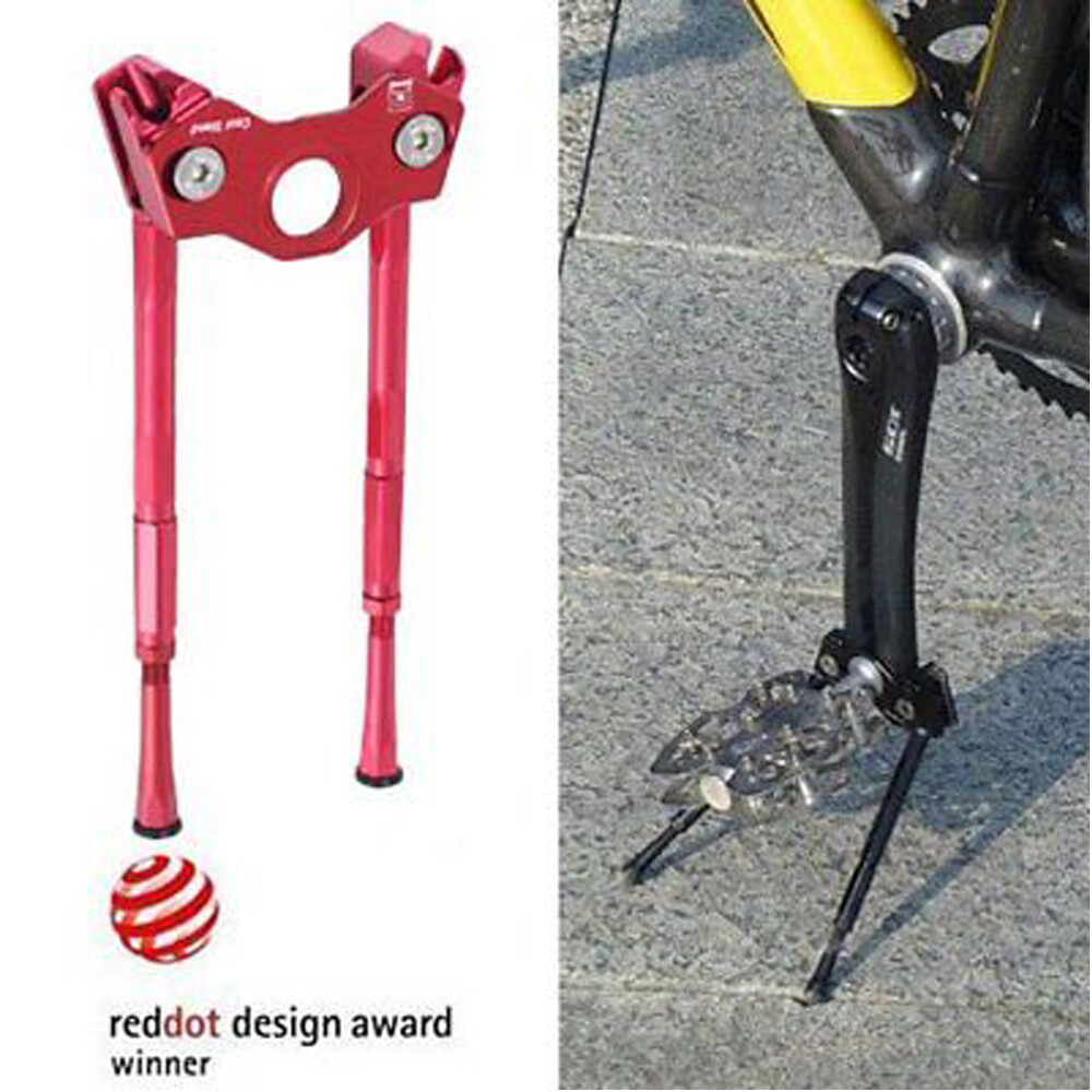 Gearoop Bike Bicycle CoolStand Aluminum Adjustable Side Stick 33-39mm ,  Red
