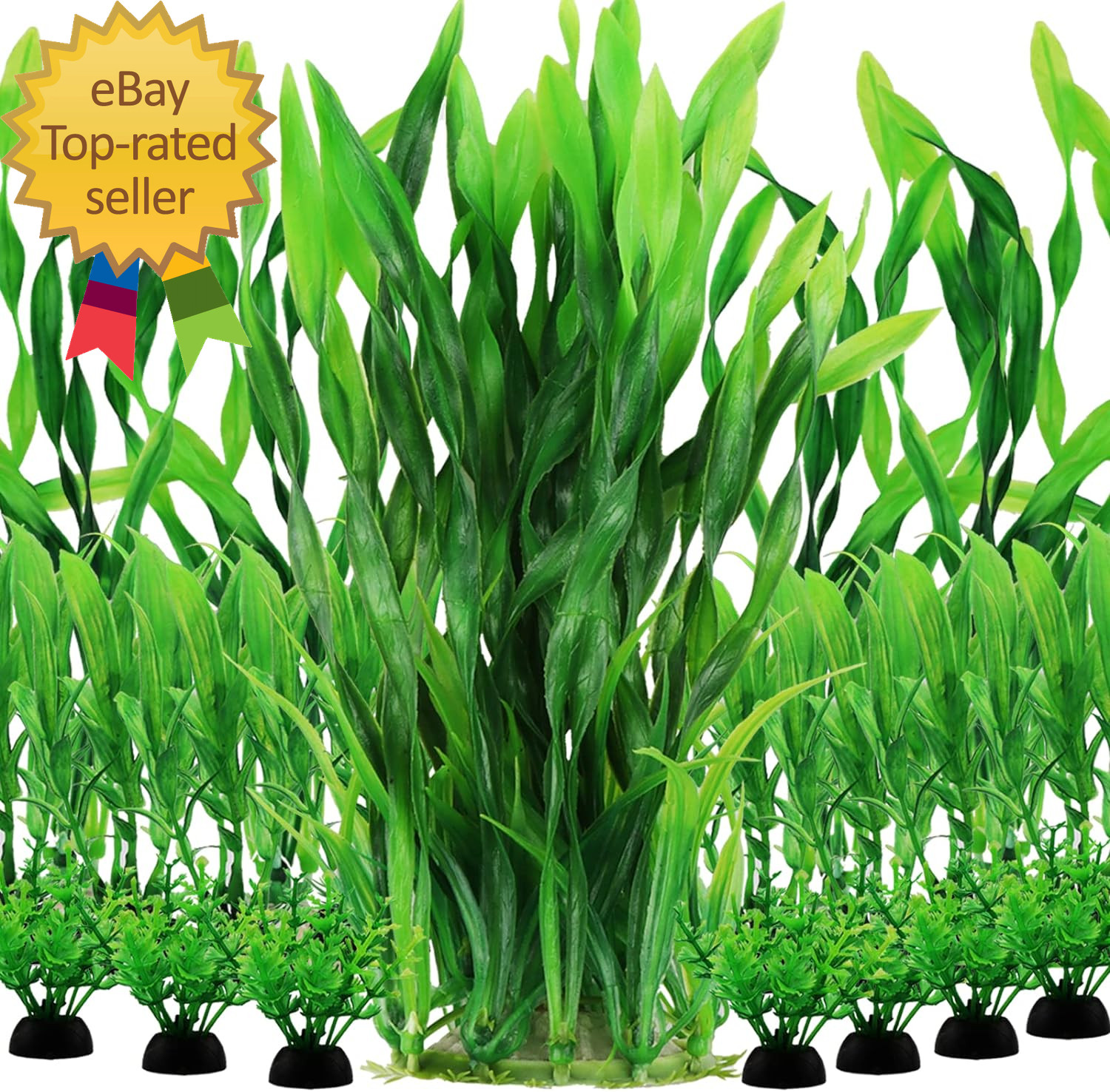 Aquarium Plants 20Pcs Fish Tank Green Plants Artificial Aquarium Decorations